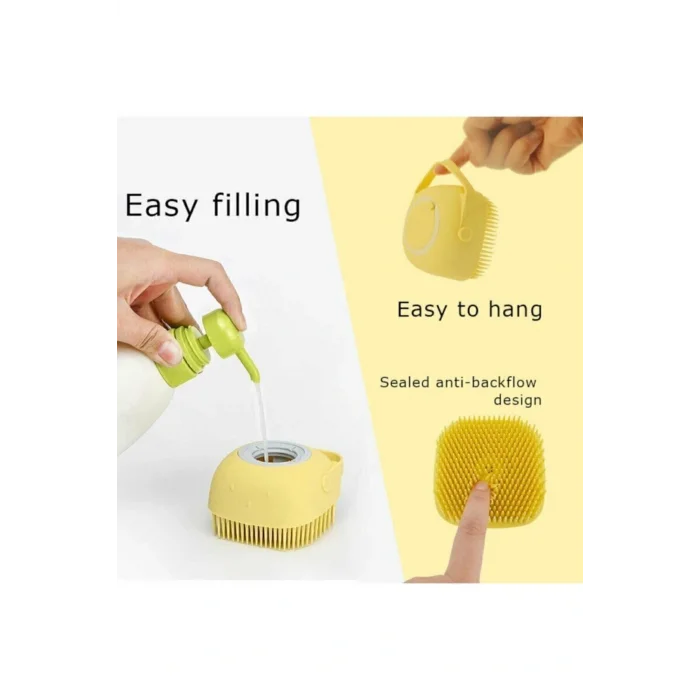 Genel Ürün Banyo Duş Kesesi Sabun Duş Jeli Hazneli Masaj Fırçası Lif Kese Doldurulabilir Yıkama Fırçası