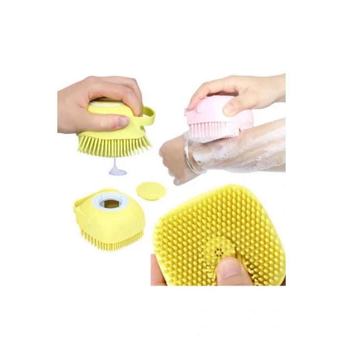 Genel Ürün Banyo Duş Kesesi Sabun Duş Jeli Hazneli Masaj Fırçası Lif Kese Doldurulabilir Yıkama Fırçası