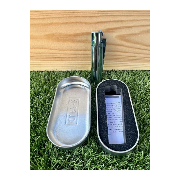 Genel Ürün Mavi Parlak Deep Blue Taşlı Çakmak