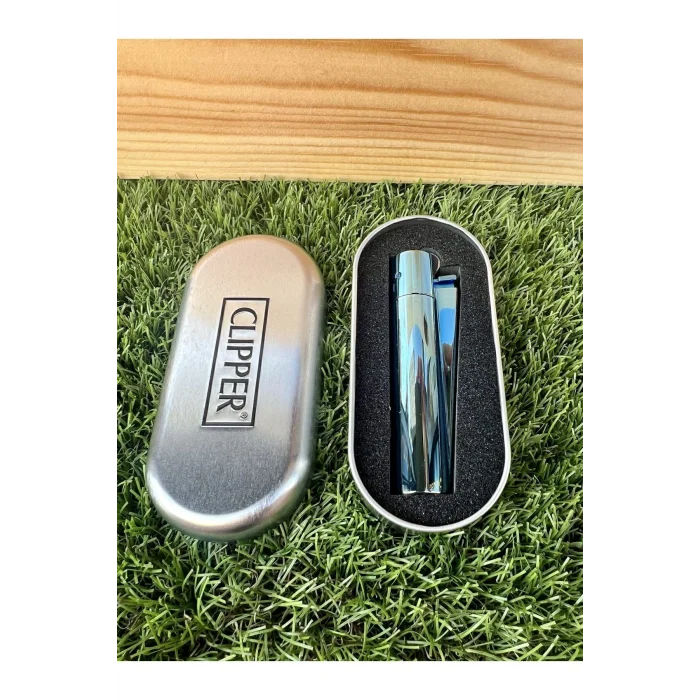 Genel Ürün Mavi Parlak Deep Blue Taşlı Çakmak