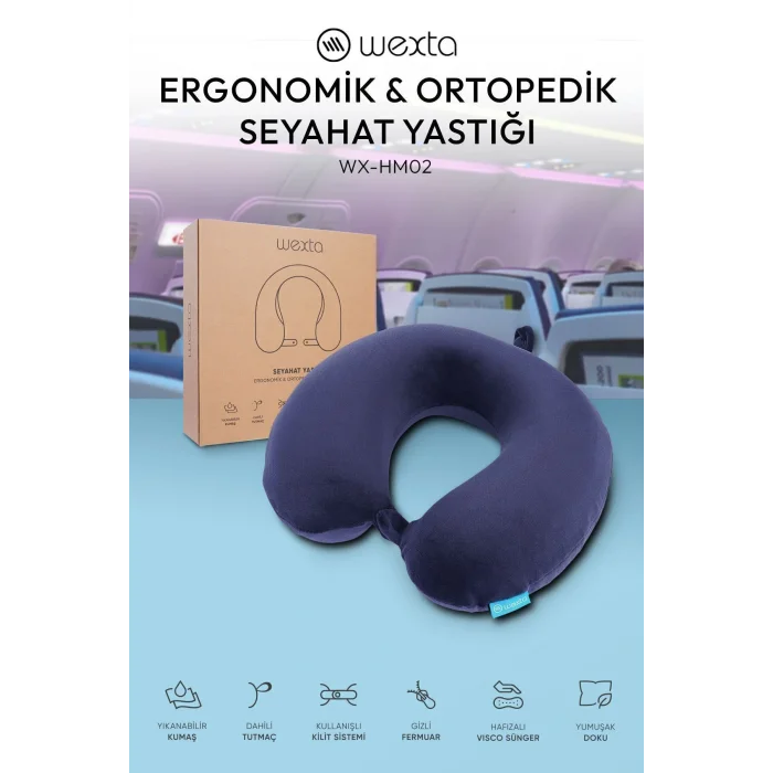 Genel Ürün Seyahat Boyun Yastığı Comfort Ortopedik Seyahat Yastığı Visco