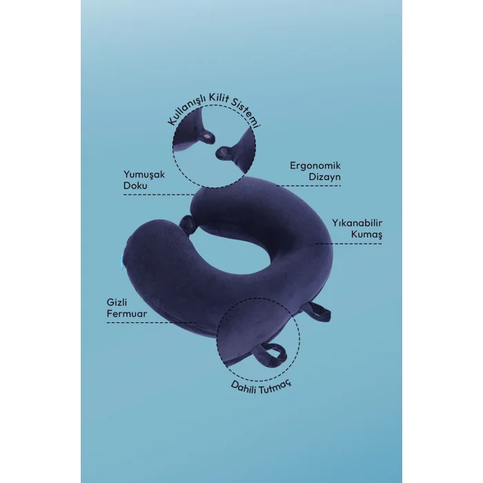 Genel Ürün Seyahat Boyun Yastığı Comfort Ortopedik Seyahat Yastığı Visco