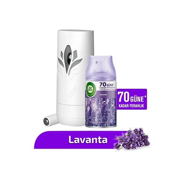 Genel Ürün Airwick Fresh Matik Kit Lavanta Otomatik Sprey, 70 Güne Kadar, 1 Paket (1 X 1 Adet)