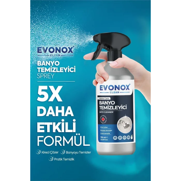 Genel Ürün Clean Ultra Güçlü Banyo Temizleyici ve Kireç Çözücü Okyanus Kokulu Sprey 750 ml