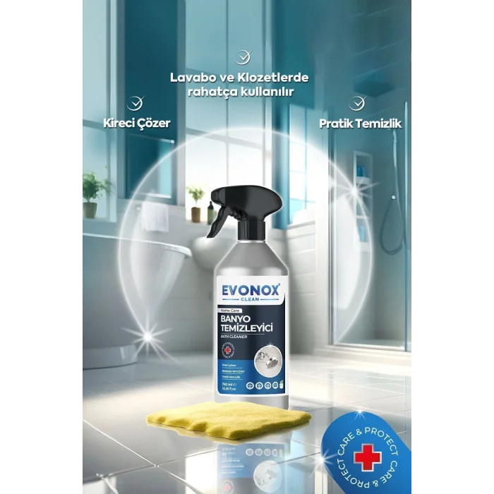 Genel Ürün Clean Ultra Güçlü Banyo Temizleyici ve Kireç Çözücü Okyanus Kokulu Sprey 750 ml