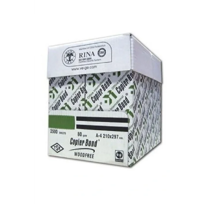 Genel Ürün A4 Fotokopi Kağıdı Vege Copier Bond 80 G 500lü Kağıt 5 Paket