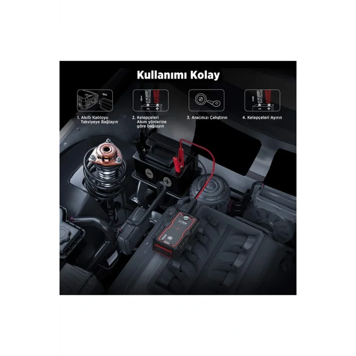 Genel Ürün Jstar One 22000mah 2000a Jump Starter Taşınabilir Akü Takviye Cihazı (ÇANTA PUSULA POWERBANK)