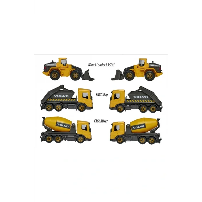Genel Ürün Volvo Inşaat Araçları Seti Model 1