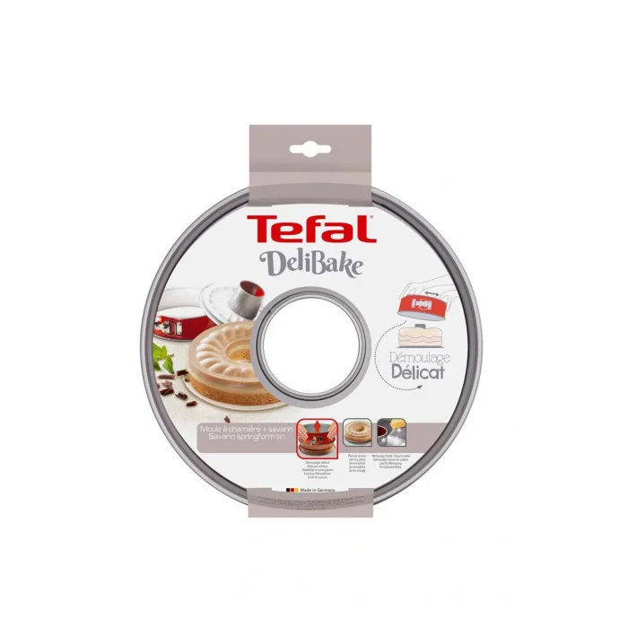 Genel Ürün J1642014 Delibake Savarin Kelepçeli Kırmızı Kek Kalıbı, 19 cm - 2100104739