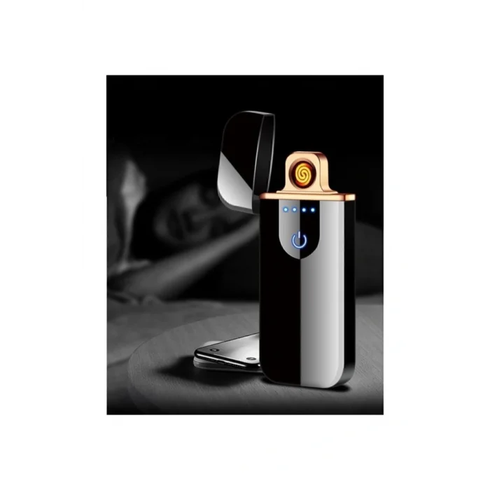 Genel Ürün Nanopro Parmak Izi Dokunmatik Çakmak Usb Şarj Anti-rüzgar Elektronik Çakmak