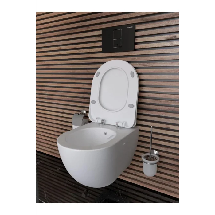 Genel Ürün Rim-Off Asma Klozet Entegre Taharet Musluklu (Sıcak+Soğuk)