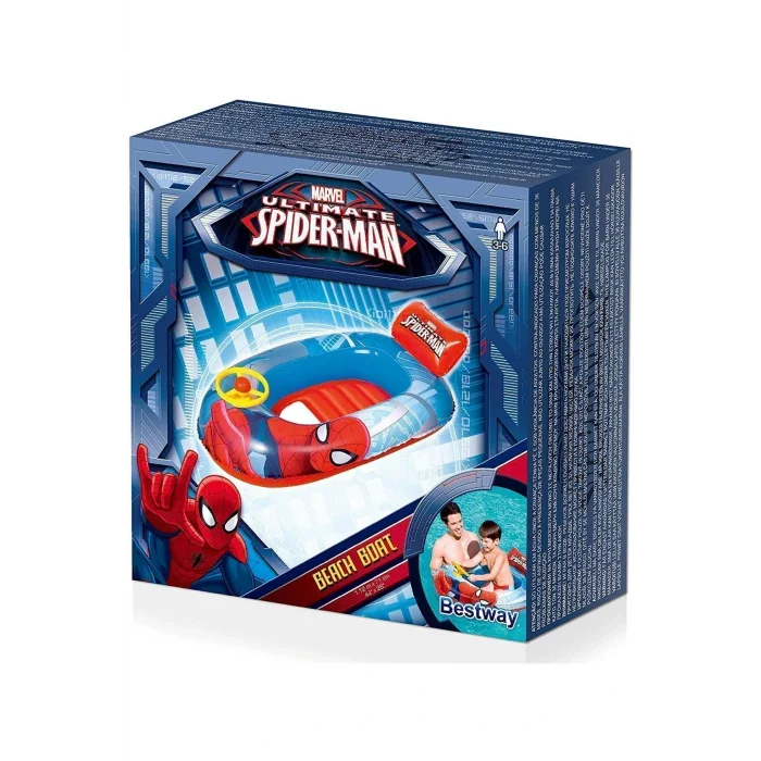 Genel Ürün Örümcek Adam Direksiyonlu Çocuk Deniz Botu 112x71 Cm Marvel Spiderman