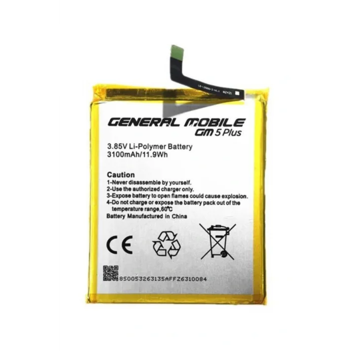 Genel Ürün General Mobile Gm 5 Plus Uyumlu Orijinal Batarya 3100 Mah (joker Gsm)