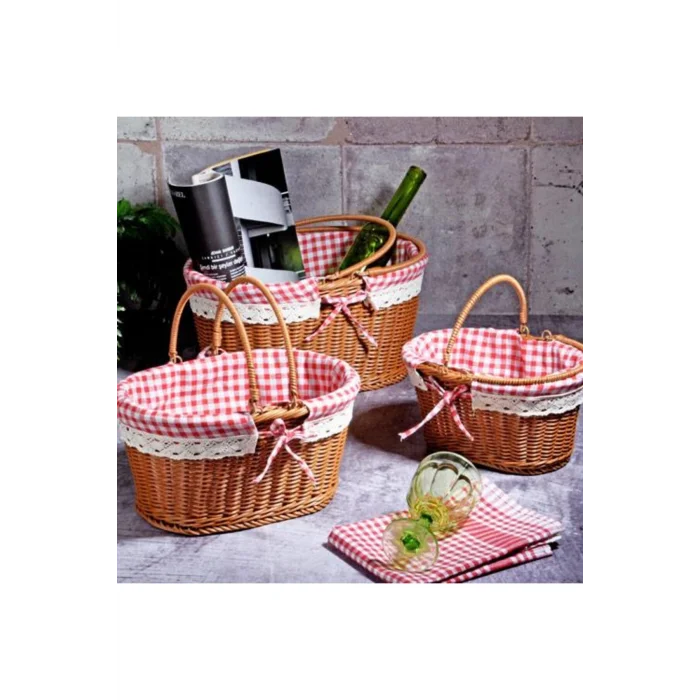 Genel Ürün Spt-136 Hasır Buyuk Oval Pıknık Sepetı