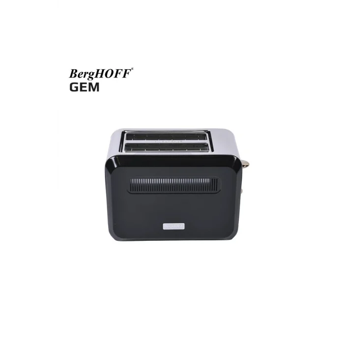 Genel Ürün Gem Tıtan Parlak Gümüş Siyah Iki Dilim Ekmek Kızartma Makinesi