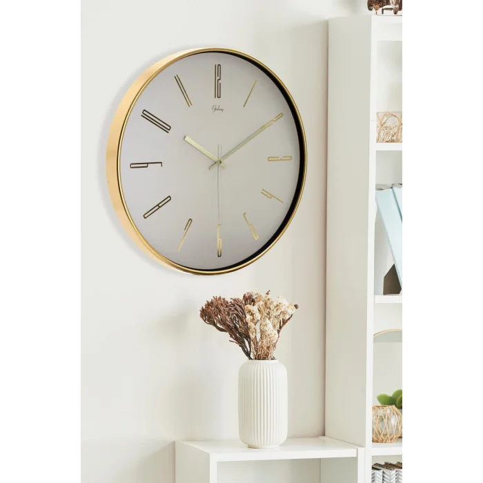 Kol Saati GOLD BEJ KADRAN RAKAMLI DUVAR SAATİ 43 CM