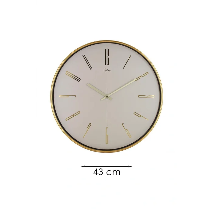 Kol Saati GOLD BEJ KADRAN RAKAMLI DUVAR SAATİ 43 CM