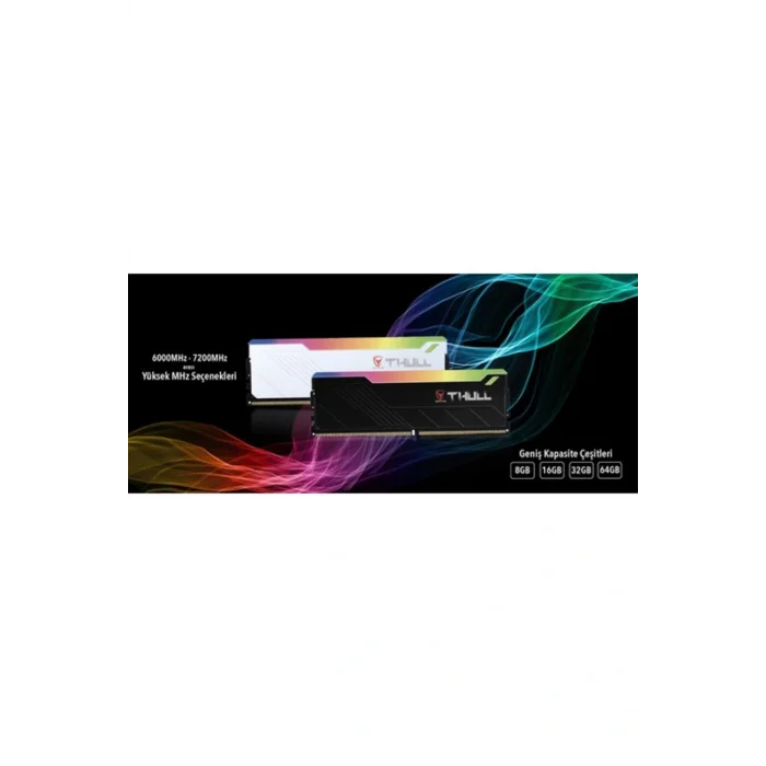 Genel Ürün Apex 32GB Kıts (2X16GB) 6000MHZ CL30 1.3V Rgb Black Heatsınk Ddr5 Ram THL-PCAPX4800D5-32G-B