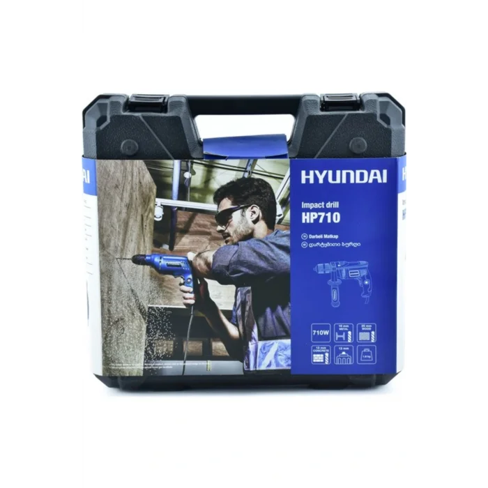 Genel Ürün HP710Set 710W Darbeli Matkap Pls.Çanta+16 Parça Uç Set