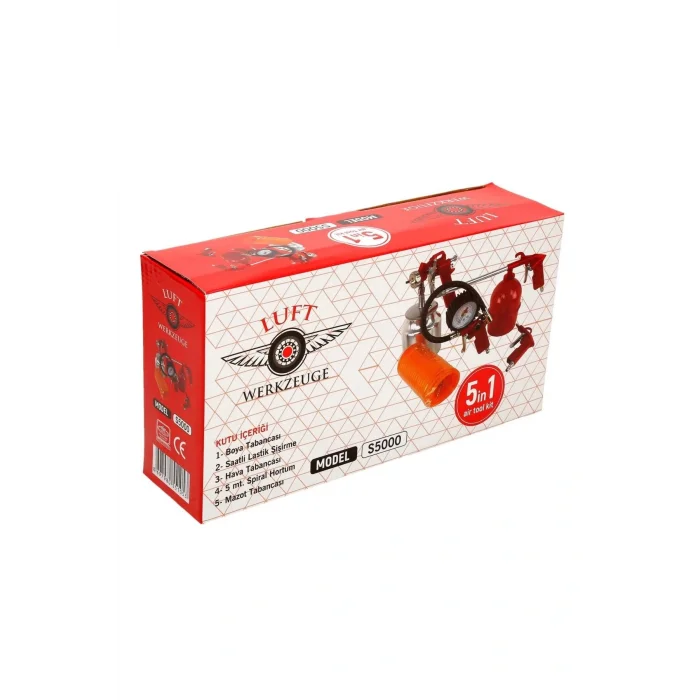 Genel Ürün Luft Werkzeuge Havalı Alet Seti 5li S5000