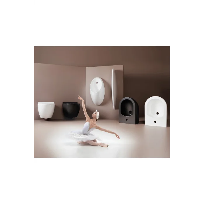 Genel Ürün Hill Kanalsız Entegre Ara Musluklu Asma Klozet A031155h, Yavaş Kapak