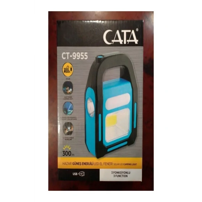 Genel Ürün Ct-9955 Güneş Enerjili Led El Feneri Solar Led Camping Lıght