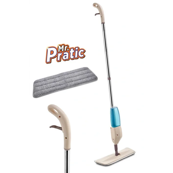 Genel Ürün Mr Pratic Spray Mop Su Hazneli ve Püskürtmeli Çok Amaçlı ve Pratik Paspas Temizlik Seti Sprey Mop