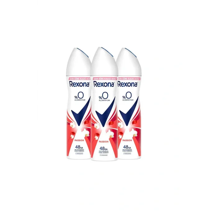 Genel Ürün Kadın Sprey Deodorant Passion %0 Alüminyum 150 ml x3