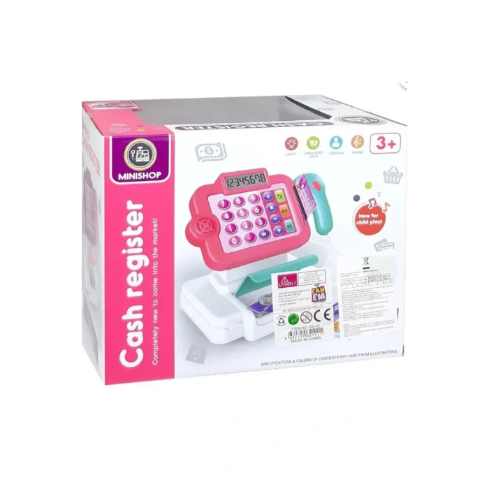 Oyuncak Kutulu Işıklı Sesli Yazar Kasa Oyuncak Seti 66102