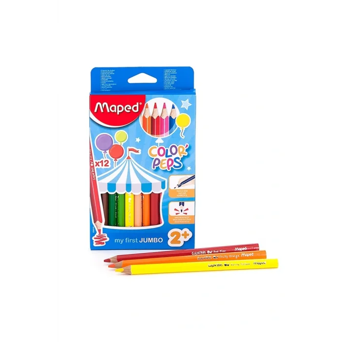 Genel Ürün 834010 Color Peps Maxı Kuru Boya Kalemi Karton Kutu 12 Renk