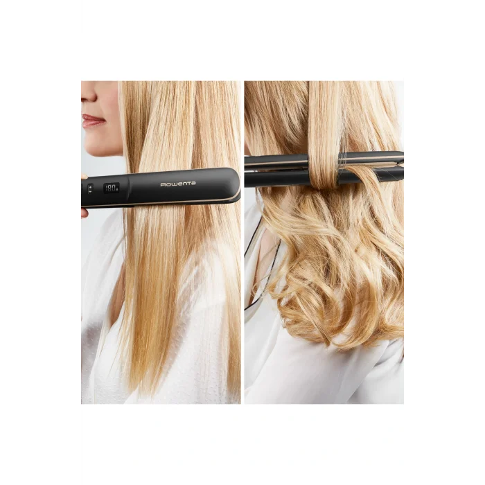 Genel Ürün Express Shine Argan Oil Infuser 8 Sıcaklık Ayarlı 2 in 1 Saç Düzleştirici