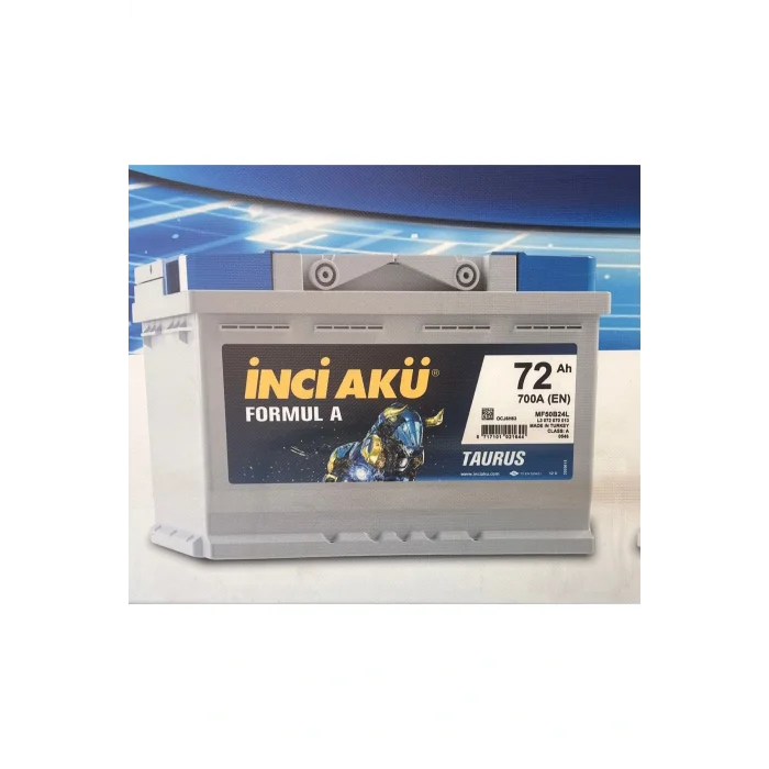 Genel Ürün İnci 72 Ah Akü Formul A Taurus 700 A (EN)