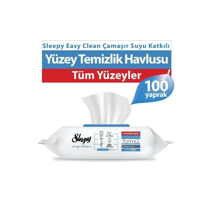 Havlu Easy Clean Çamaşır Suyu Katkılı Yüzey Temizlik Havlusu&Mendili 100 Yaprak