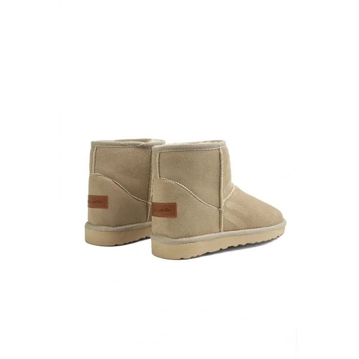 Genel Ürün PC-52127 Bej İçi Polarlı Soğuğa Dayanıklı Kadın Bot Günlük Ayakkabı