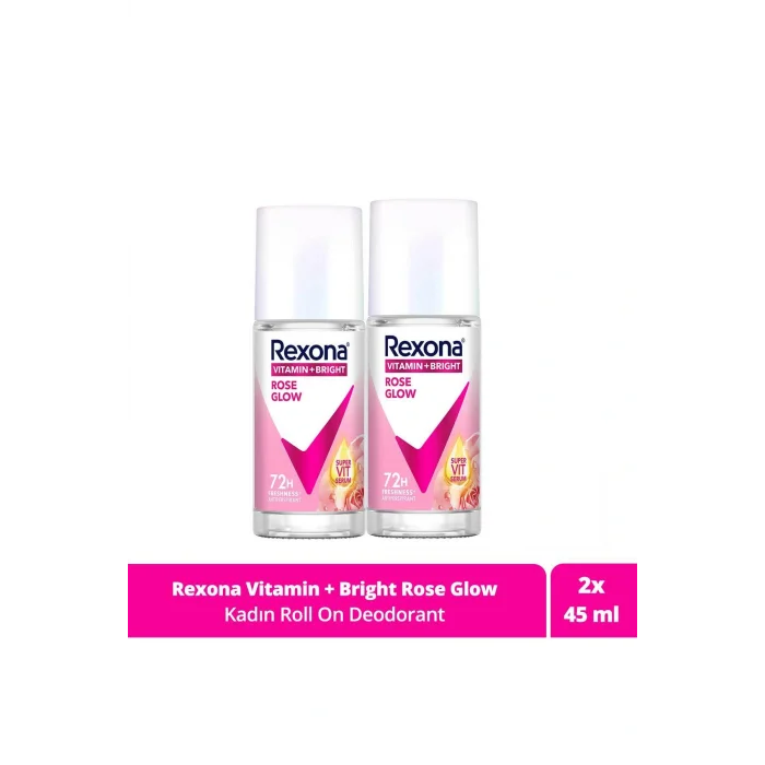 Genel Ürün Vitamin Bright Kadın Roll On Deodorant Rose Glow 45 ml X2