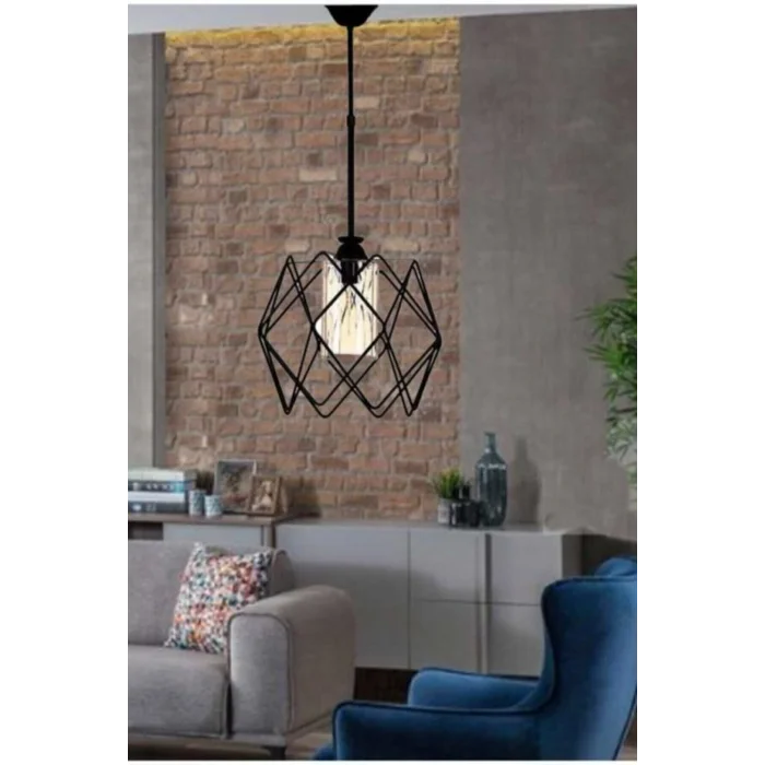 Genel Ürün Trend Siyah Jaka Lüx Sarkıt Avize