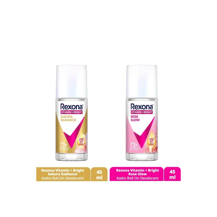 Genel Ürün Vitamin Bright Kadın Roll On Deodorant Sakura Radiance 45 ml Rose Glow 45 ml