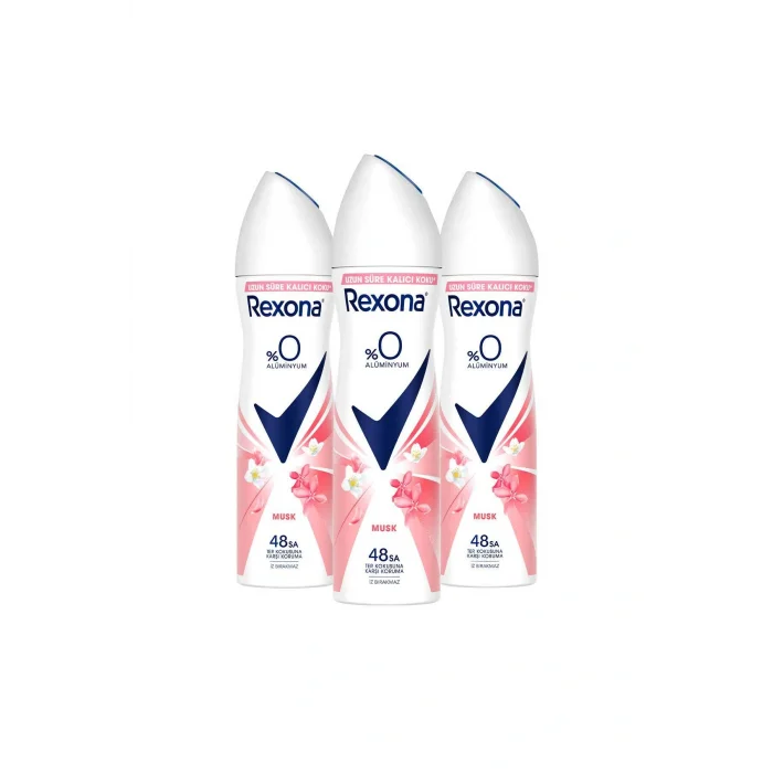 Genel Ürün Kadın Sprey Deodorant Musk %0 Alüminyum 150 ml X3
