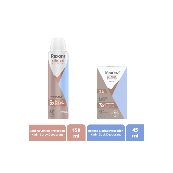 Genel Ürün Clinical Protection Kadın Sprey Deodorant Ve Stick Deodorant