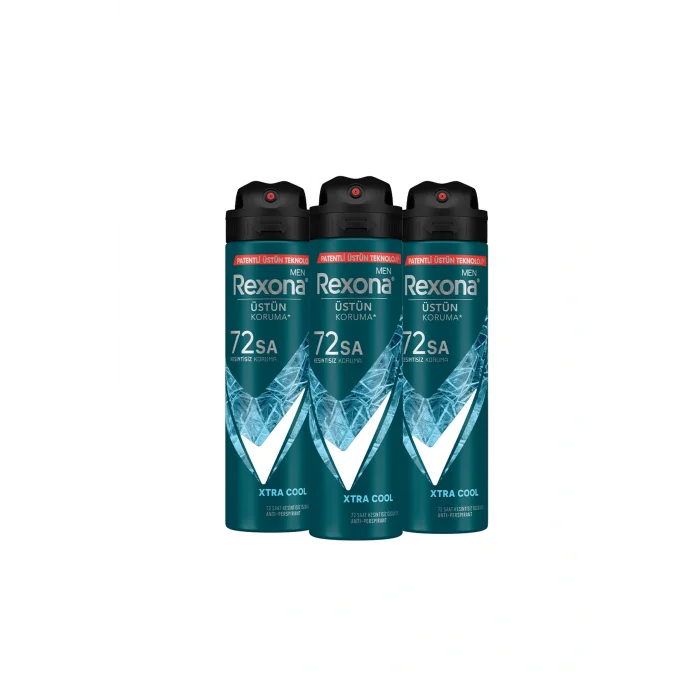 Kol Saati Men Erkek Sprey Deodorant Xtra Cool 72 Saat Kesintisiz Üstün Koruma 150 ml x3