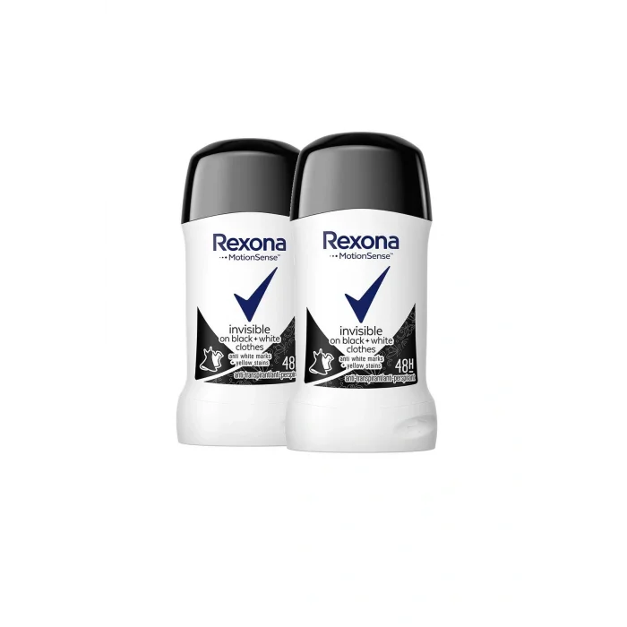 Genel Ürün Kadın Stick Deodorant Invisible Black White 40 ml X2