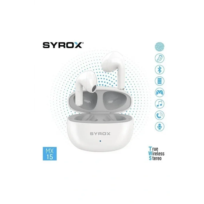 Genel Ürün MX15 Dokunmatik Bluetooth Kulaklık Tws +Ekstra Bass MX15 Tws Bluetooth Kulaklık Bt 5.3