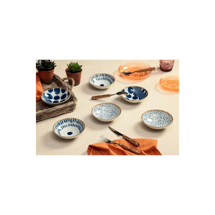 Genel Ürün Spotty 6lı Karma Çerezlik Sosluk Kase Takımı 11,5cm