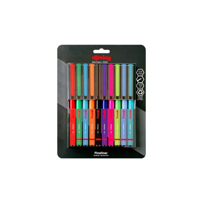 Genel Ürün Liner Fineliner Karışık Renk Keçe Uçlu Kalem 10lu