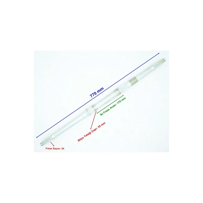 Genel Ürün Sym Aks 770 Mm Tek Yivli Bilya Yatağı 35 Mm 24 Freze Öm