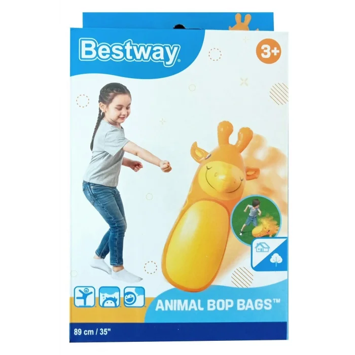 Genel Ürün Bop Bags Zürafa Desenli Hacıyatmaz 89 Cm Sulu Hacı Yatmaz