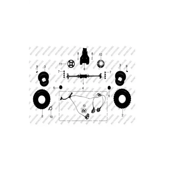 Genel Ürün Atv Md200 Jackal Fren Sistemi Komple Orj