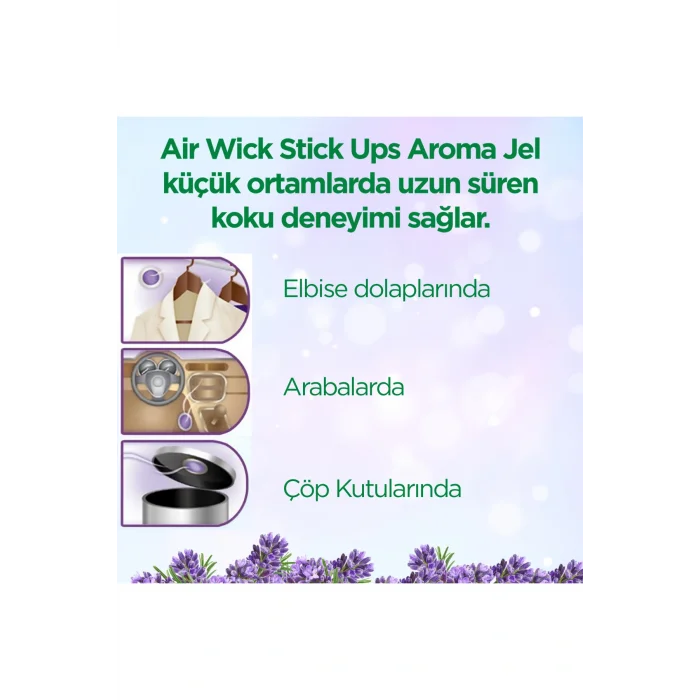 Genel Ürün Jel Stick Up Küçük Alanlara Özel Oda Kokusu Lavanta 30 Gün Etkili* X3
