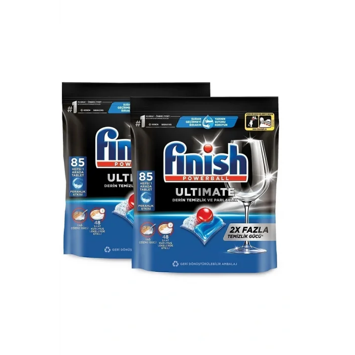 Genel Ürün Ultimate Hepsi Bir Arada Bulaşık Makinesi Deterjanı Kapsül Tablet 170 Adet (85 X 2Lİ)