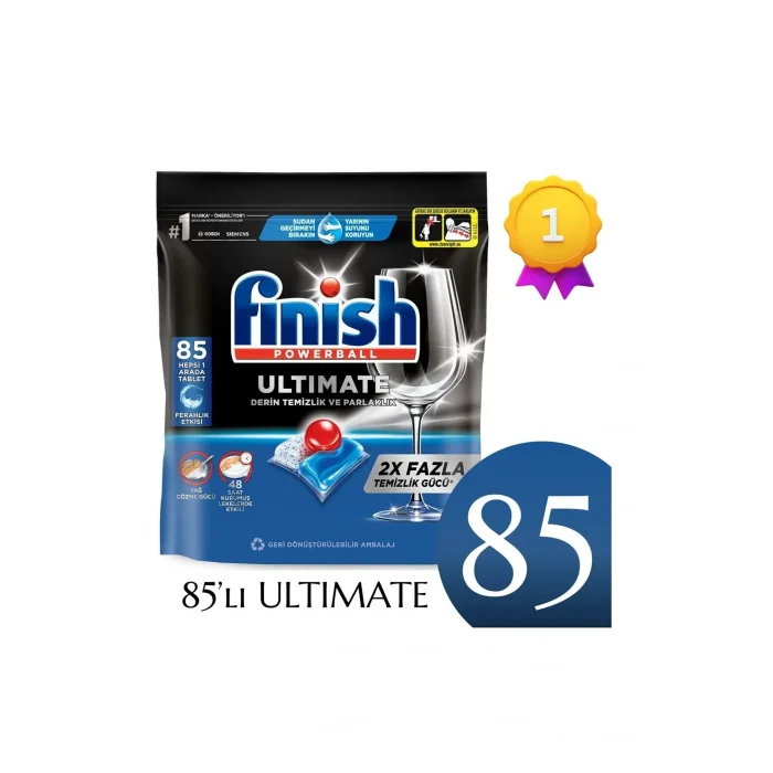 Genel Ürün Ultimate Hepsi Bir Arada Bulaşık Makinesi Deterjanı Kapsül Tablet 170 Adet (85 X 2Lİ)